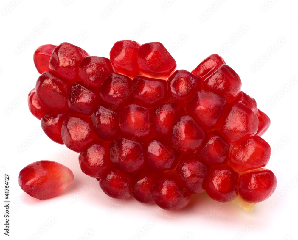 Ripe pomegranate piece Ripe pomegranate piece