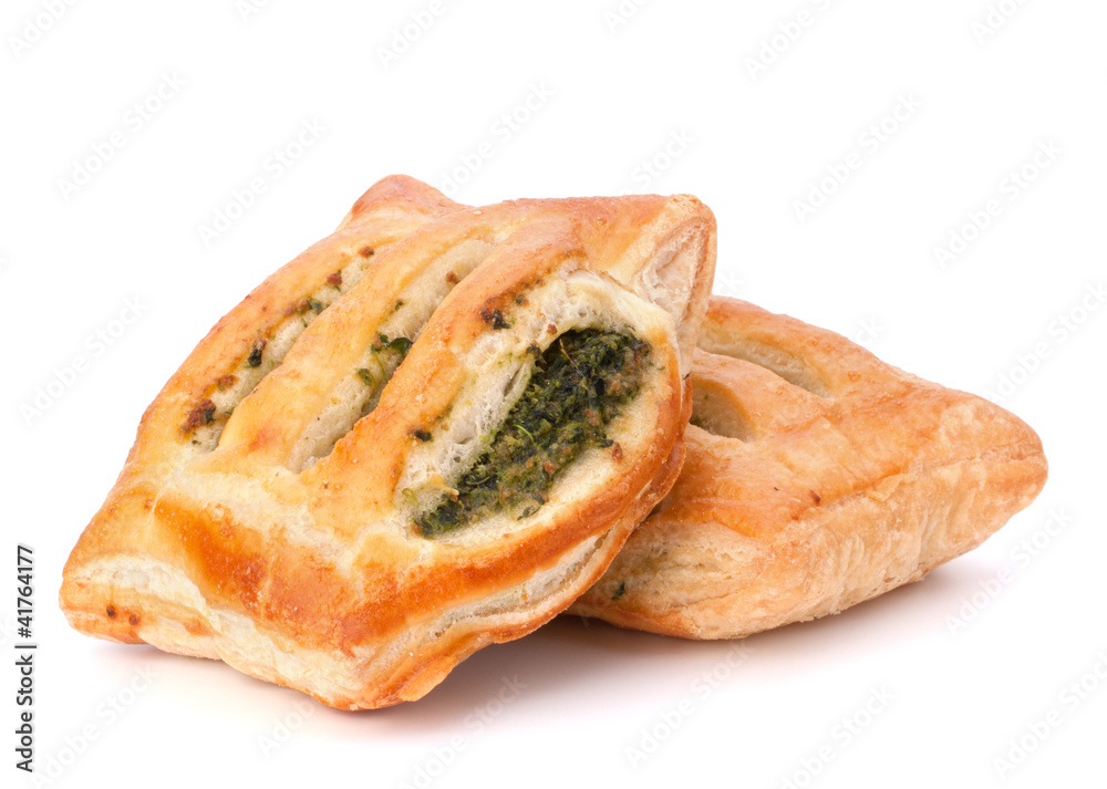 Puff pastry bun isolated on white background. Puff pastry bun isolated on white background.