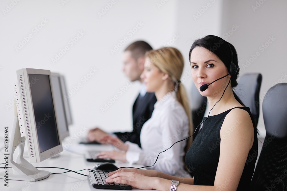business people group working in customer and help desk office business people group working in customer and help desk office