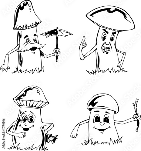 Mushroom cartoons