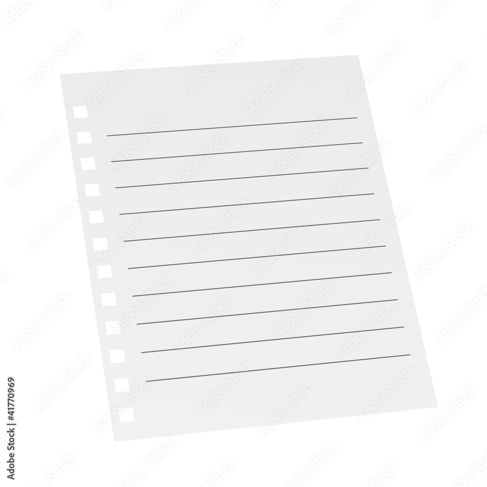 3d render of small paper for notes 3d render of small paper for notes