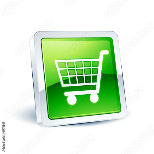 icône bouton internet achat panier