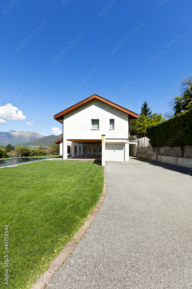 country road,.holiday home white