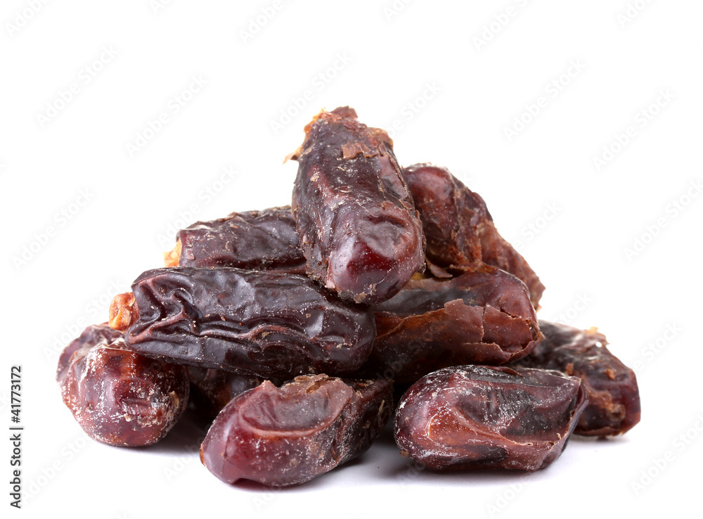 delicious dried dates isolated on white delicious dried dates isolated on white