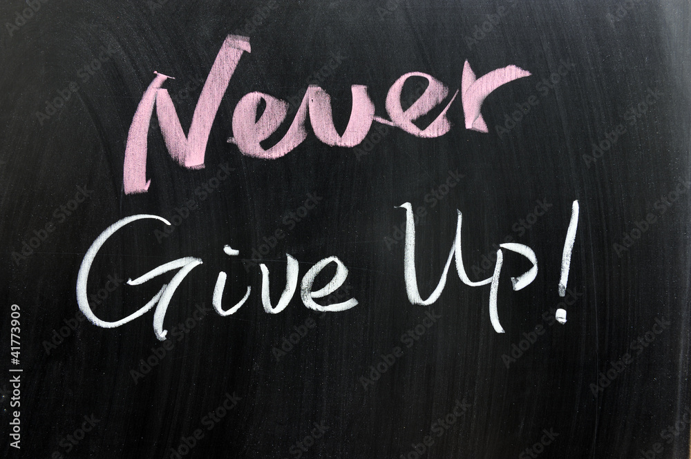 Obraz premium Never give up!