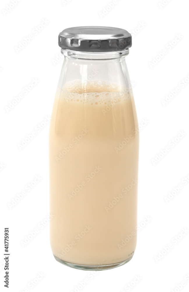 a milk bottle isolated on a white background a milk bottle isolated on a white background