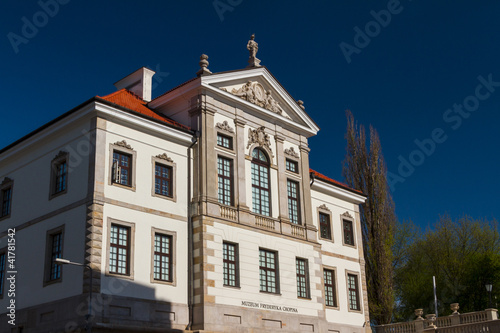 Museum of Frederick Chopin. Baroque palace in Warsaw.. Famous Du