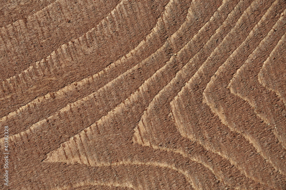 A close-up view of the surface grain structure