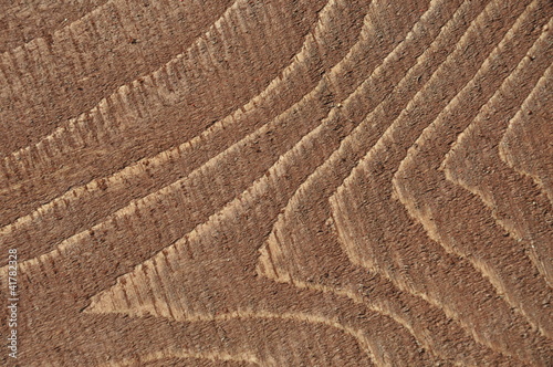 A close-up view of the surface grain structure