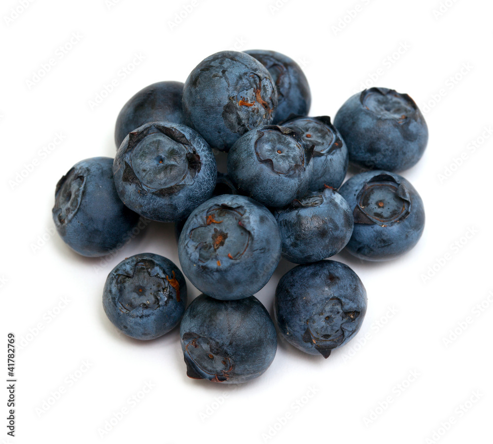blueberries isolated on white background blueberries isolated on white background
