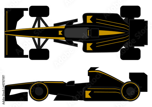 Elegant racing car