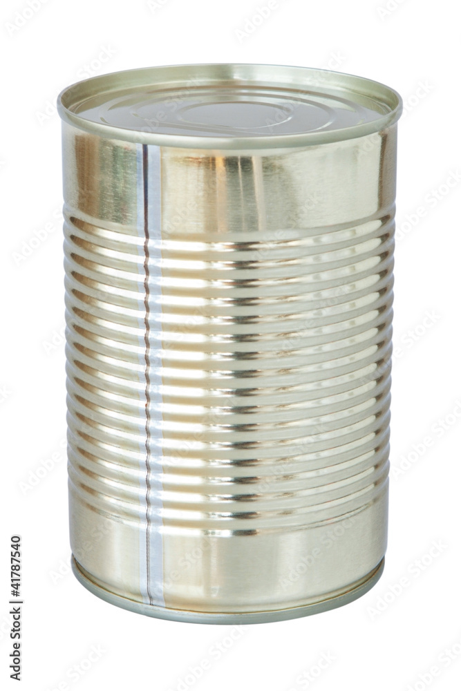 The closed tin cans. On a white background. The closed tin cans. On a white background.