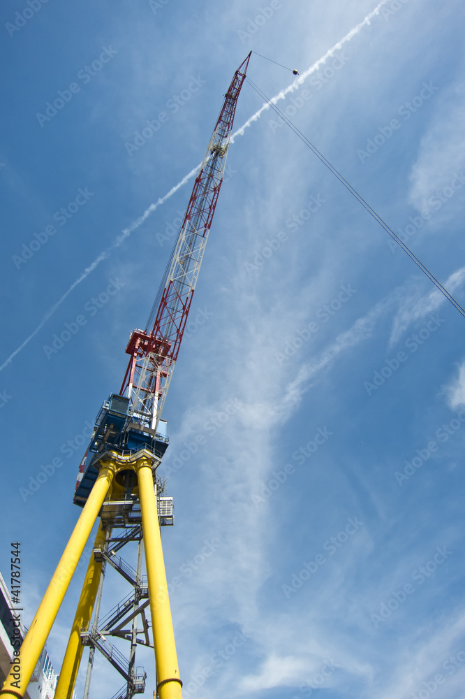 Giant cargo crane at the shipyard Giant cargo crane at the shipyard