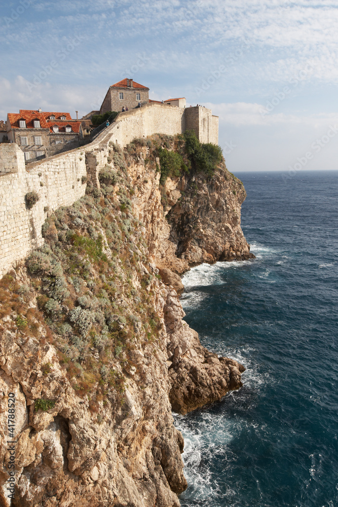 Croatia, Dubrovnik. Fortifications of the old city
