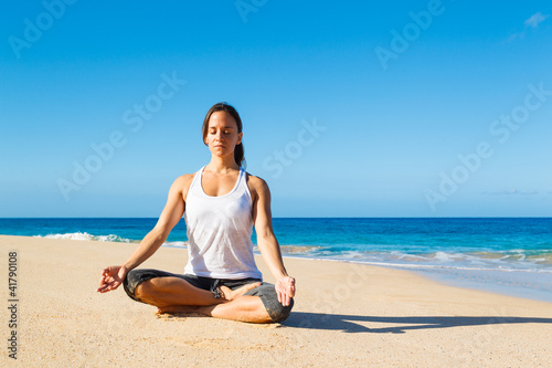 Woman Practicing Yoga