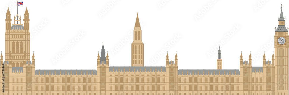 Fototapeta premium Palace of Westminster Illustration