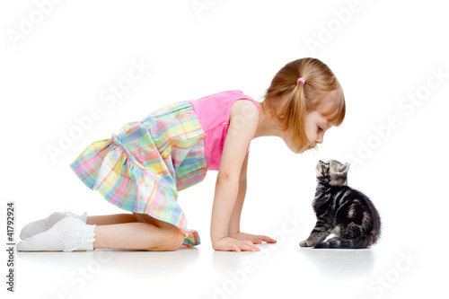 funny child playing with Sc...