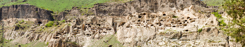 panorama of cave city monastery Vardzia,Georgia,Transcaucasus
