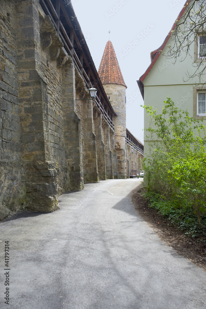 Rotenburg. The fortification. The medieval city.