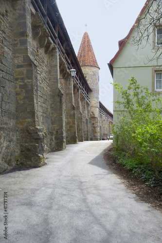 Fototapeta Naklejka Na Ścianę i Meble -  Rotenburg. The fortification. The medieval city.