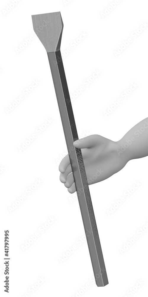 3d render of cartoon character with stone tool 3d render of cartoon character with stone tool