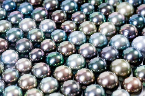 color pearls, background realistic