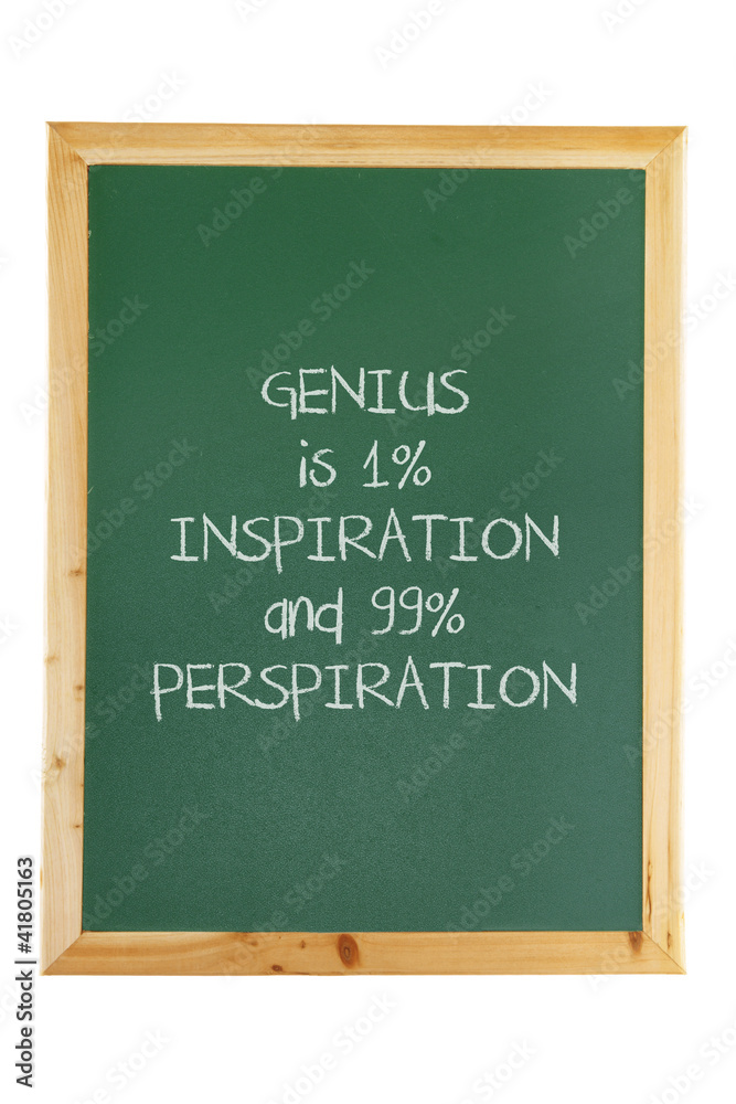 Blackboard with Inspiration Message Blackboard with Inspiration Message