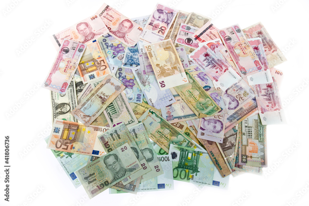 Currencies, worldwide money, banknotes, exchange rate Currencies, worldwide money, banknotes, exchange rate