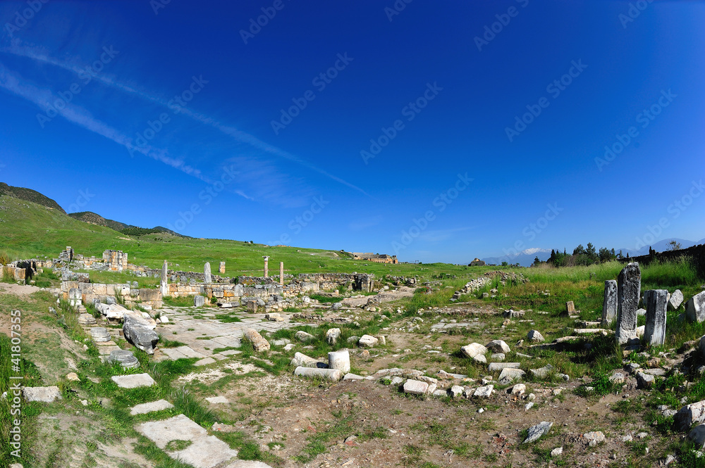 ruins of Hierapolis , Turkey