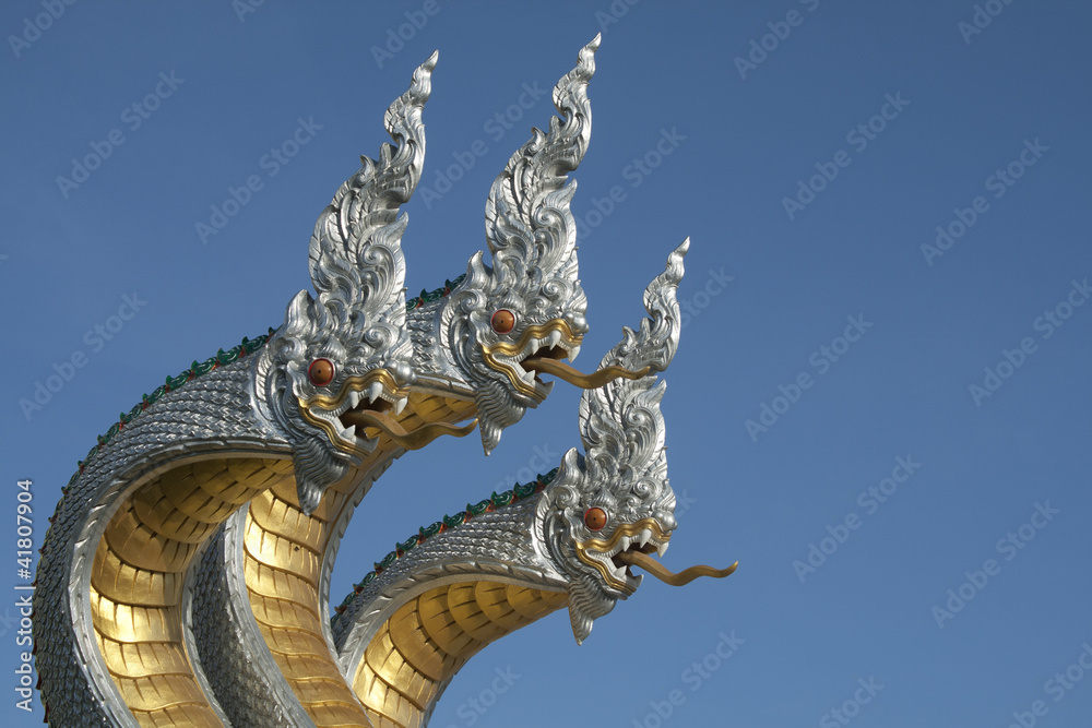 Obraz premium King of Nagas or Thai Dragon