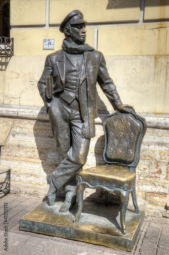 Sculpture of Ostap Bender in St. Petersburg, Russia.