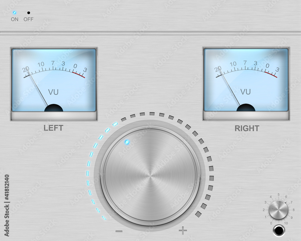 Naklejka premium User Interface Silver blue