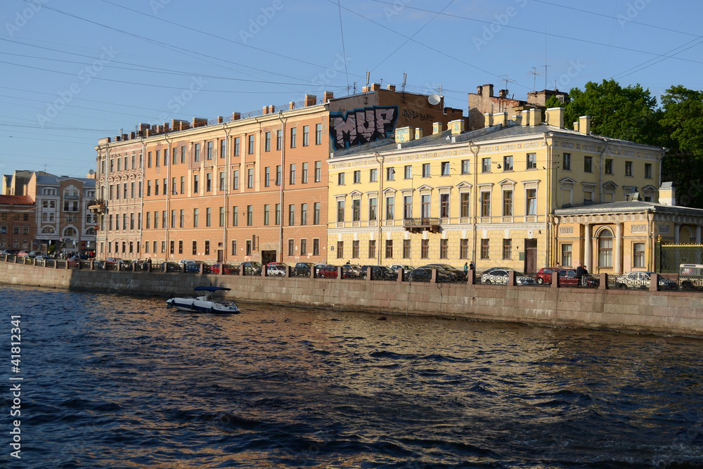 Fontanka canal in Saint-Petersburg