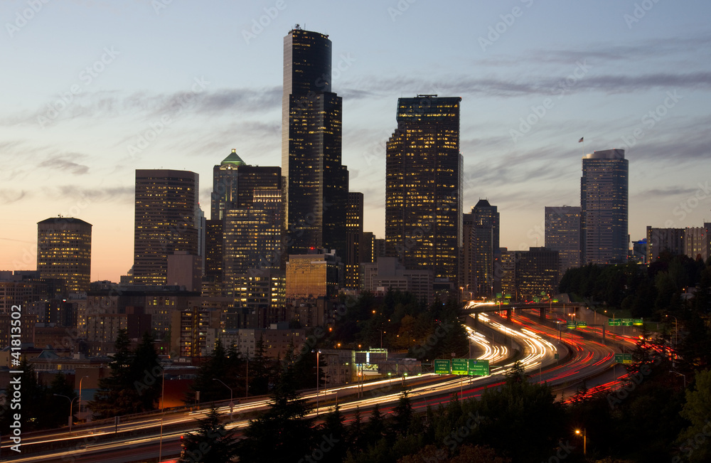 Highway Cut Through Seattle