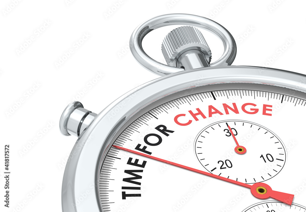 Time for change. Stopwatch edition.