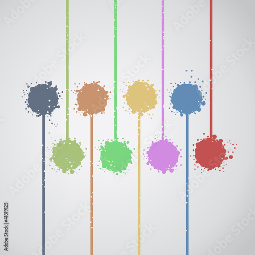 Color paint art illusion wallpaper
