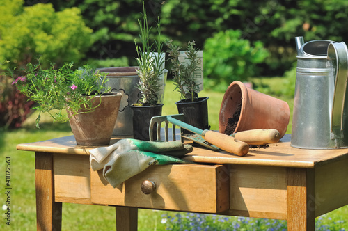 table de jardinage
