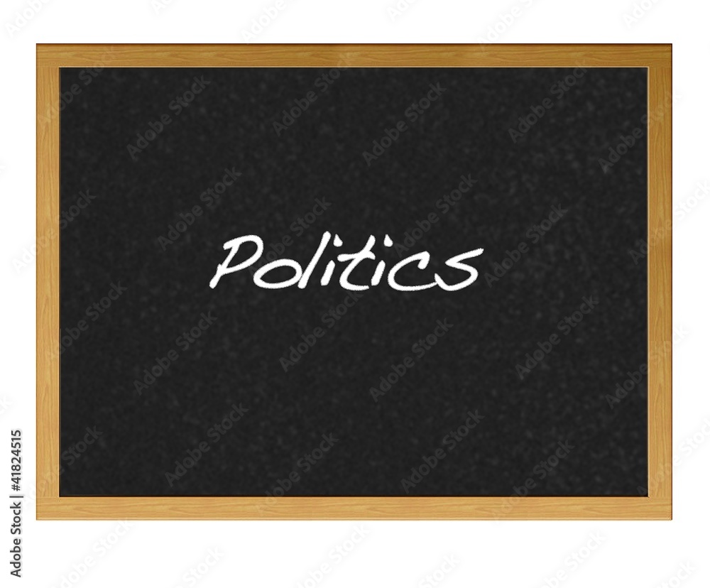 Politics. Politics.