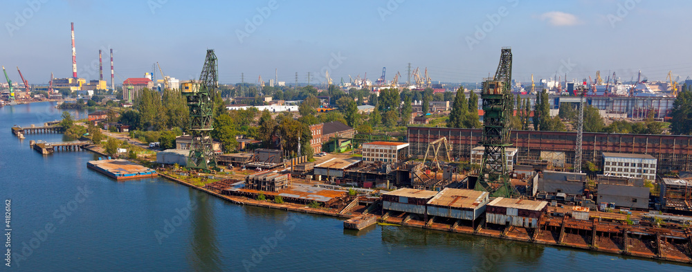 Shipyard panoramic view
