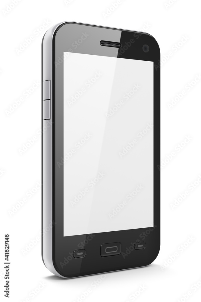Beautiful highly-datailed black smartphone Beautiful highly-datailed black smartphone