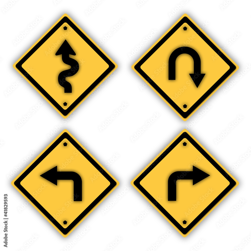 Traffic signs. Traffic signs.