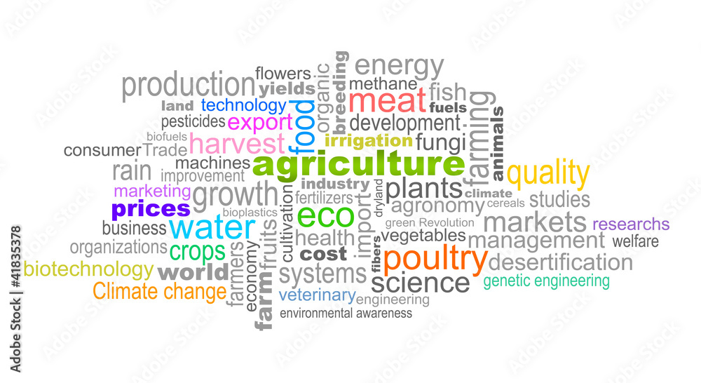 Fototapeta premium Agriculture Cloud