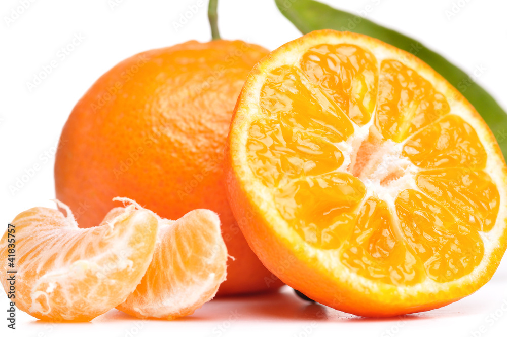 fresh mandarin isolated on white fresh mandarin isolated on white