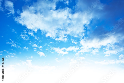 Fototapeta Naklejka Na Ścianę i Meble -  Blue sky background border