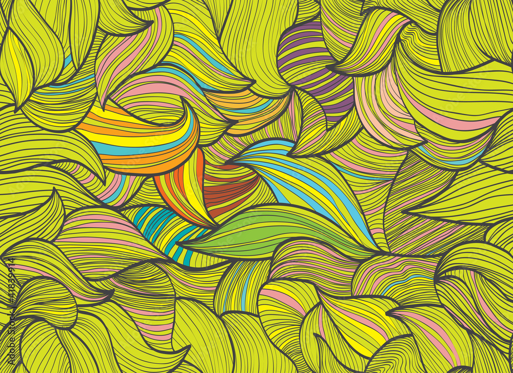Abstract hand-drawn background, Seamless pattern