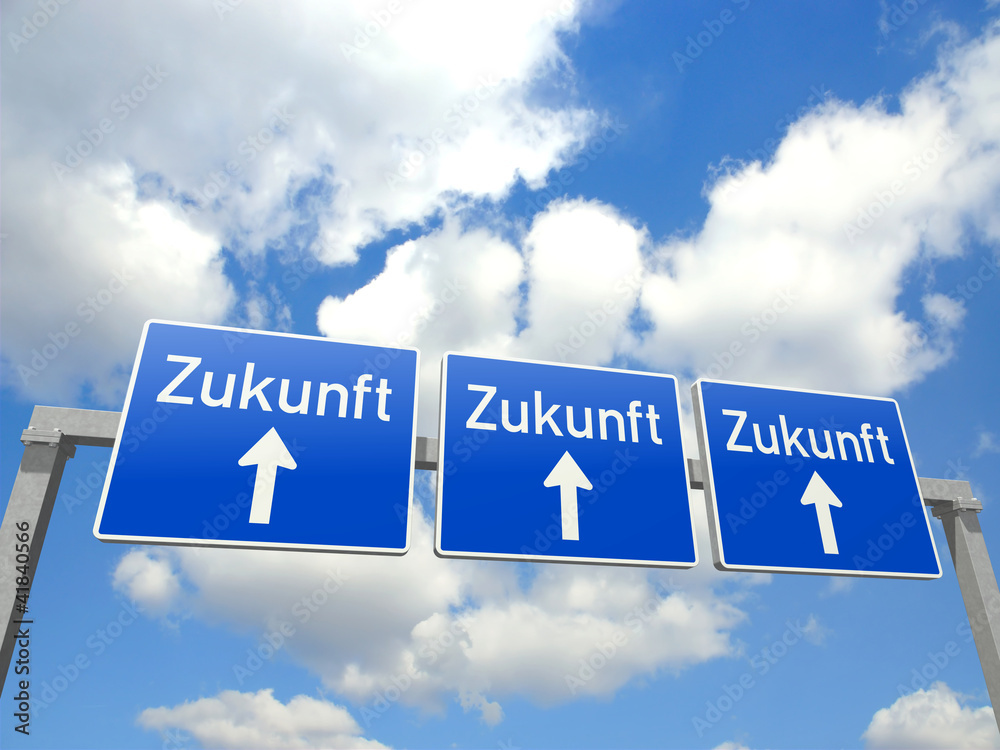 Wegweiser Zukunft Stock-Illustration  Adobe Stock