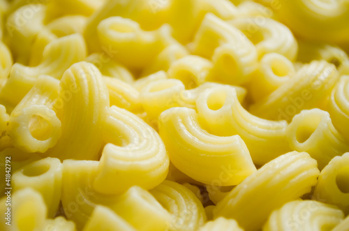 raw macaroni in bowl ready for cooking
