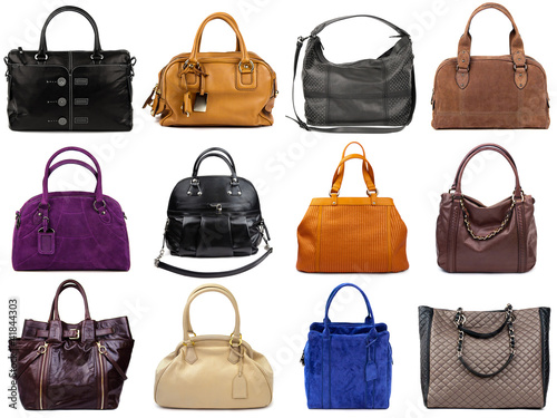 Set of multicolored female bags-2 #41844303