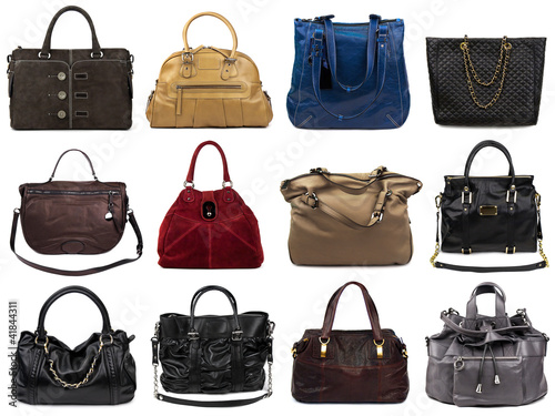 Set of multicolored female bags-3