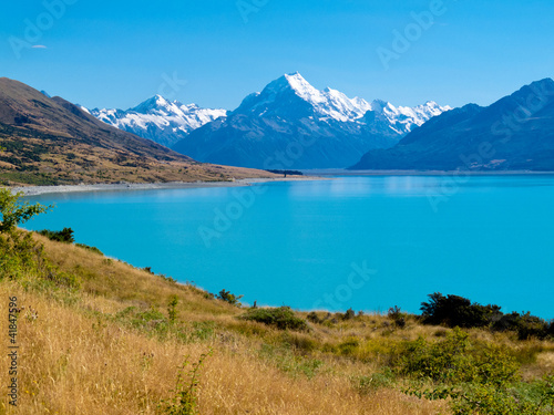 Emerald glacier Lake Pukaki  Aoraki Mt Cook NP  NZ